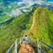 Moanalua Valley Middle Ridge Trail to Haiku Stairs or Stairway to Heaven in Oahu, Hawaii