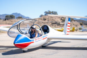 Girl in Sailplane