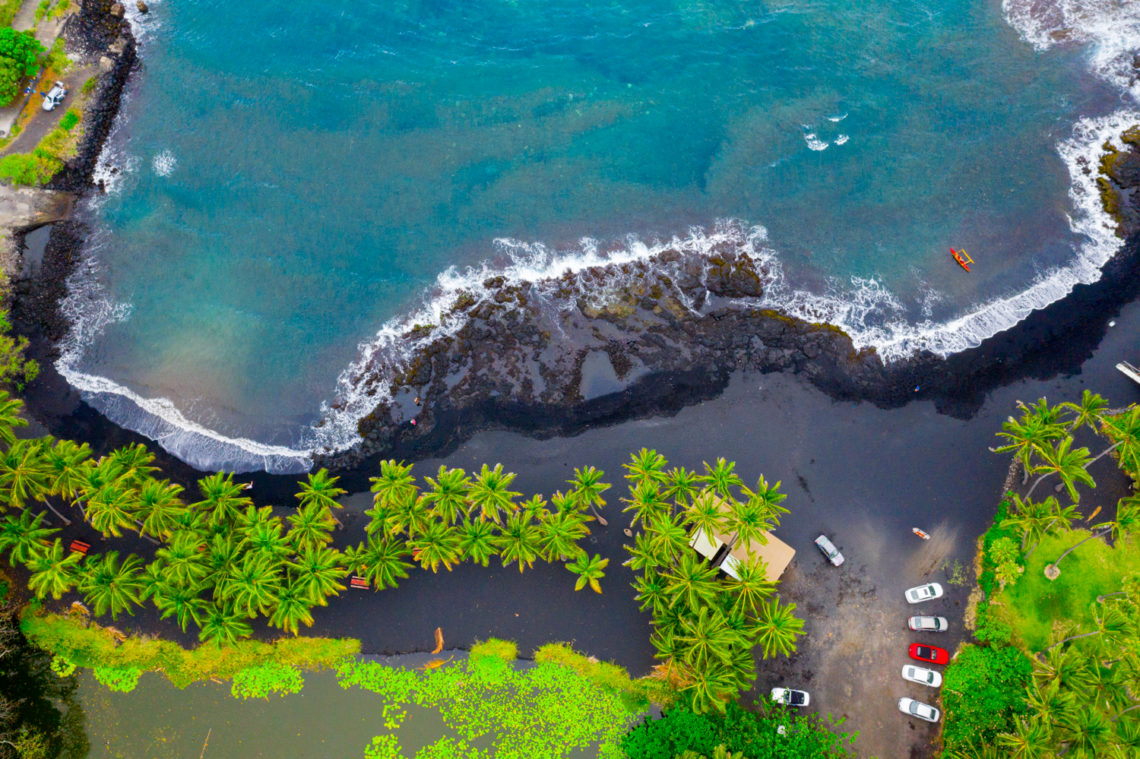 Punalu'u Black Sand Beach