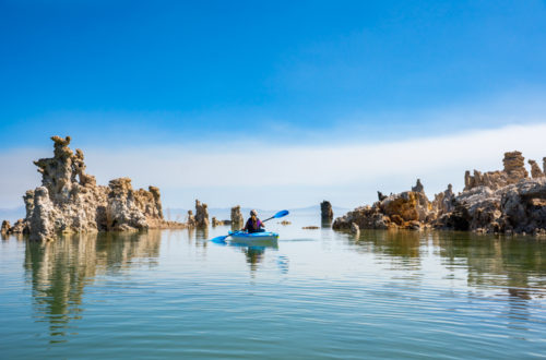 Kayaking on Mono Lake, Lee Vining, CA