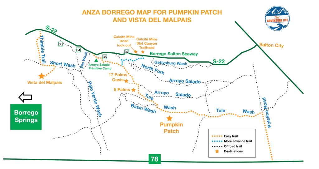 Map for Vista del Malpais