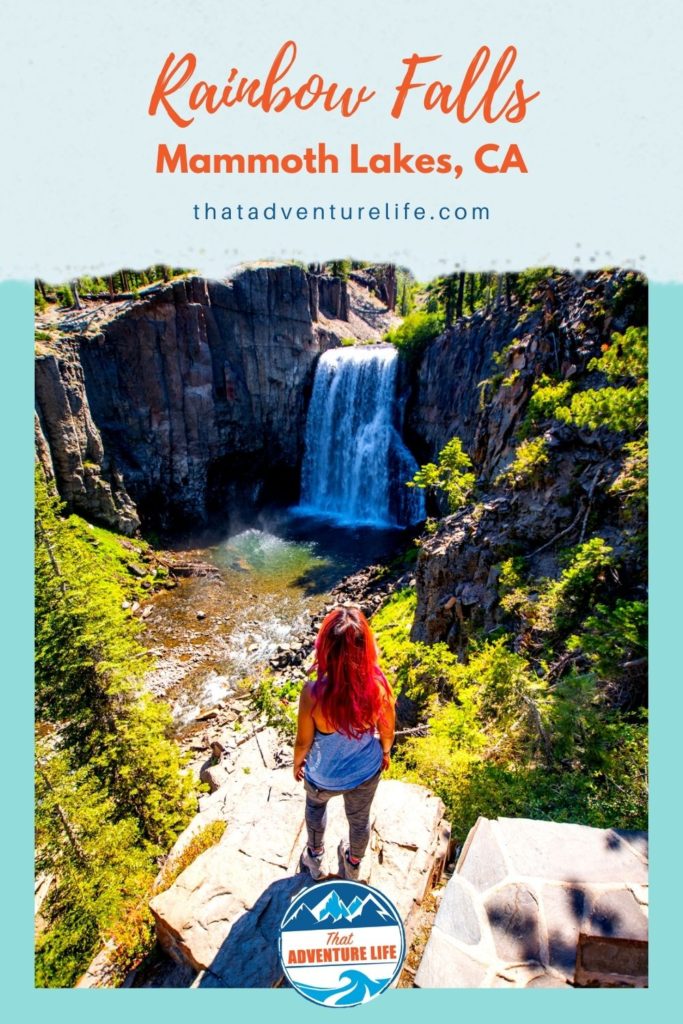 Rainbow Falls Hike in Mammoth Lakes, Pin 1