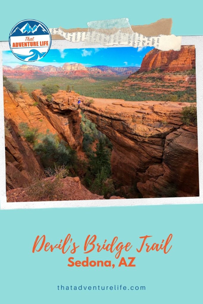 Devil's Bridge trail in Sedona, AZ Pin 3