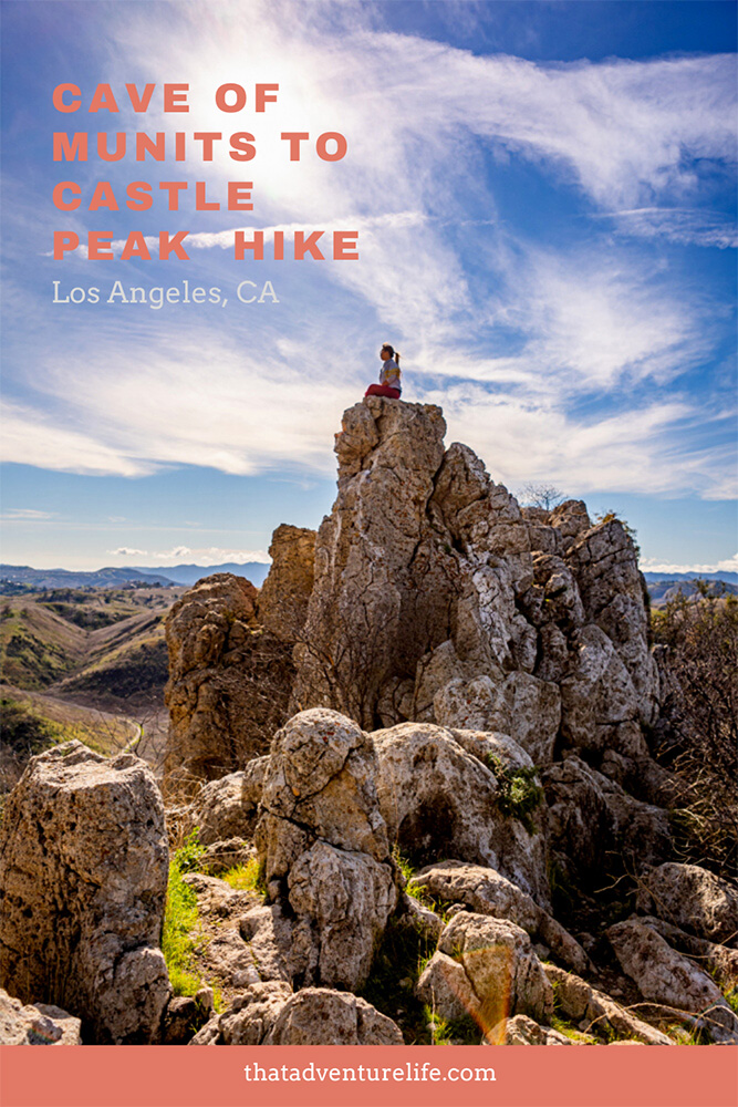 Cave of Munits to Castle Peak  Hike in Los Angeles, CA Pin 3