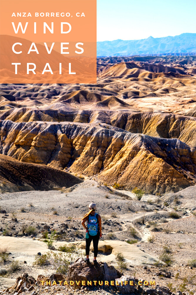 Wind Caves trail - Anza-Borrego Desert State Park, CA Pin  3