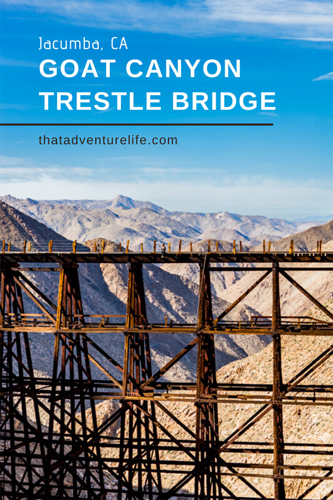 Goat Canyon Trestle Bridge hike via Carrizo Gorge Road Pin 1