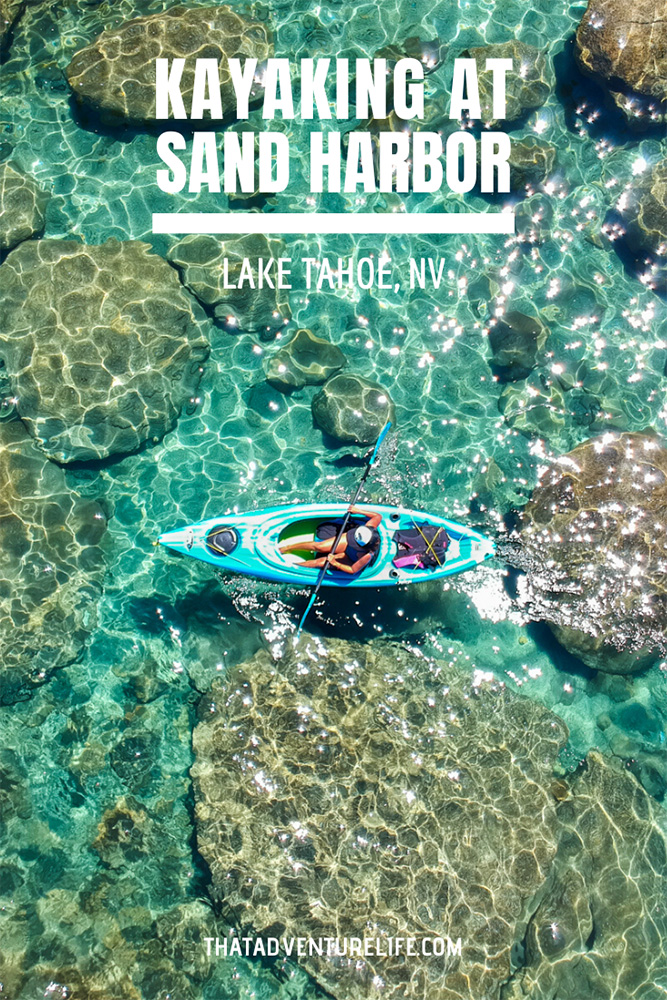 Kayaking at Sand Harbor in Lake Tahoe, Nevada Pin 2