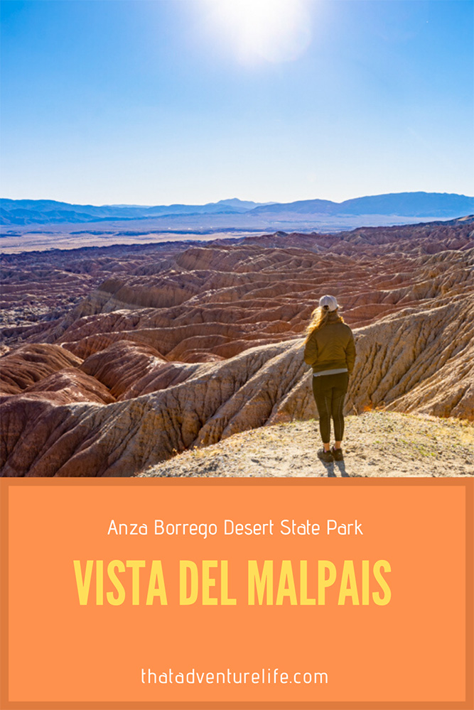 Vista del Malpais - Anza Borrego, CA Pin 2