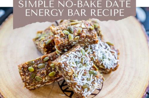 Simple No Bake Date Energy Bar Recipe