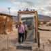 Glass Outhouse at the Glass Outhouse Art Gallery, near Joshua Tree National Park