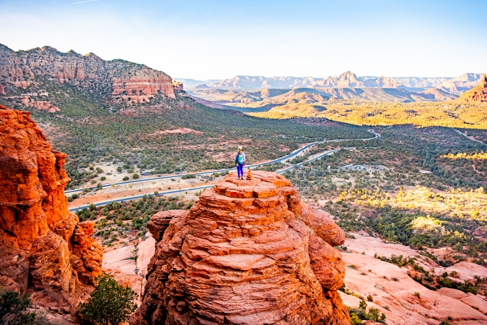 The top of Bell Rock Climb trail in Sedona, AZ