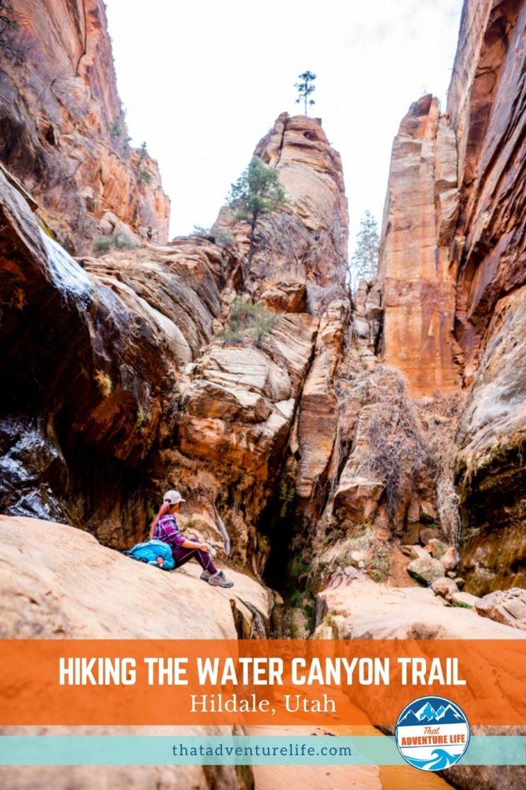 Water Canyon Trail in Hildale, Utah Pinterest Pin 2