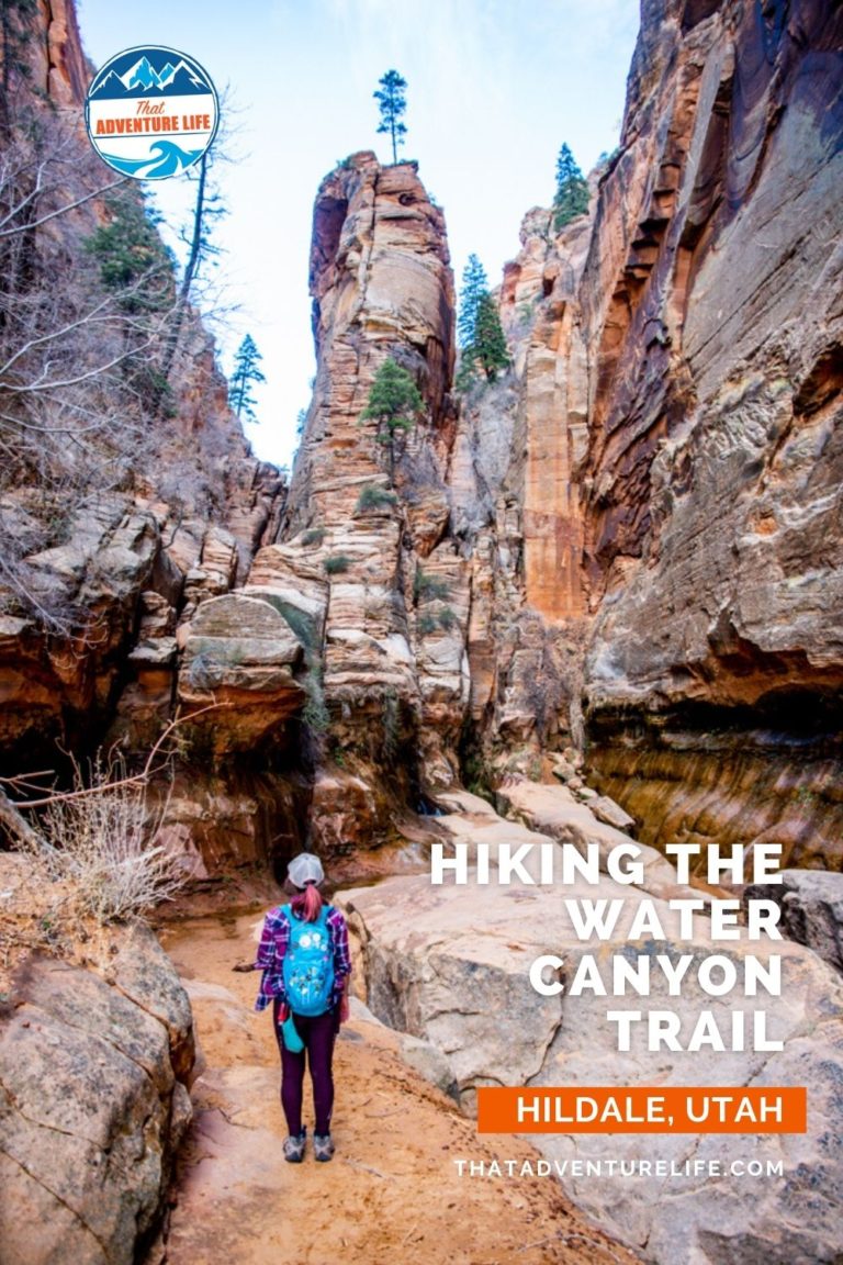 Water Canyon Trail in Hildale, Utah Pinterest Pin 1