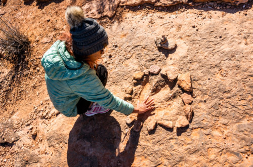 Exploring Dinosaur Tracks, an Interesting Hike Near Kanab, UT