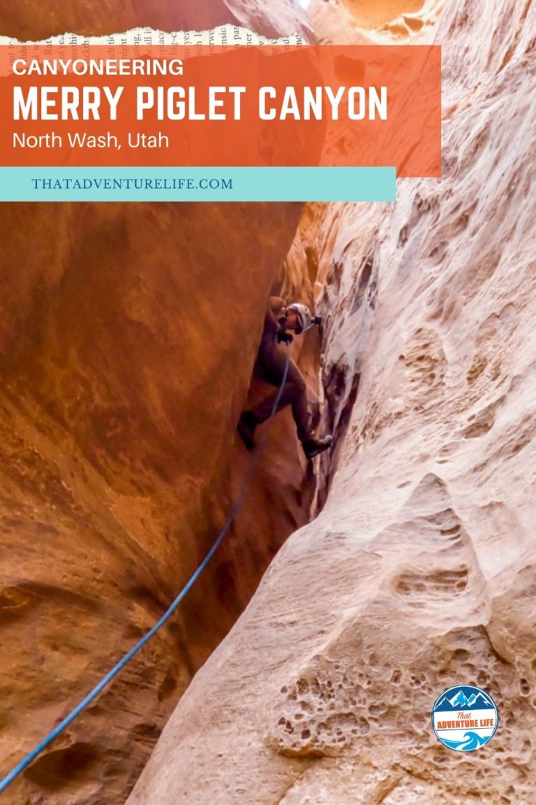 Canyoneering Merry Piglet Canyon in North Wash, Utah Pin 1