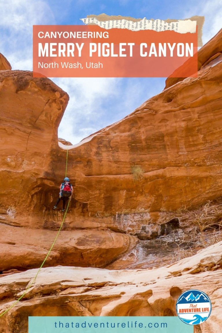 Canyoneering Merry Piglet Canyon in North Wash, Utah Pin 2