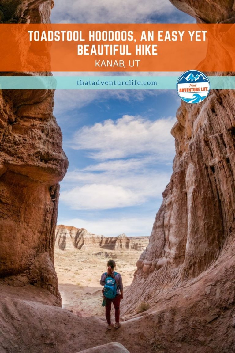 Toadstool Hoodoos in Utah, an Easy Yet Beautiful HikeToadstool Hoodoos in Utah, an Easy Yet Beautiful Hike Pin 2