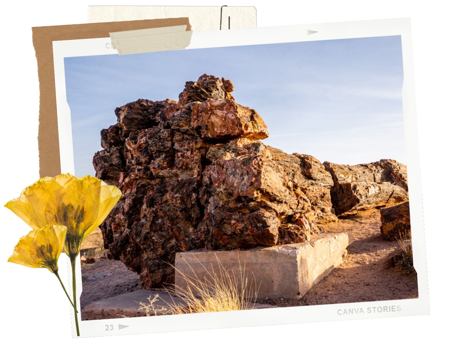 Petrified Forest National Park: Giant Log