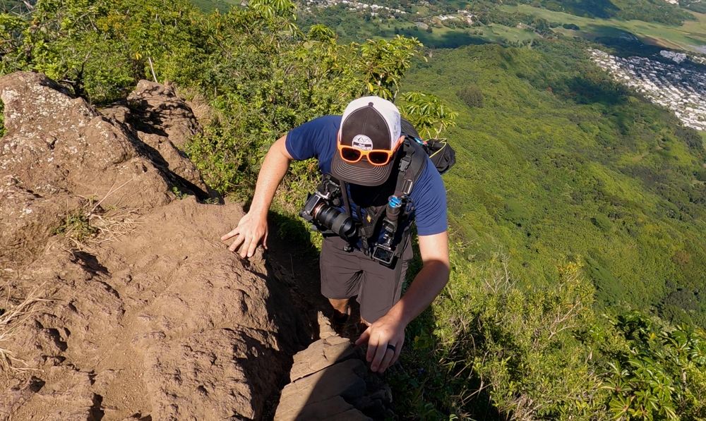 Hand-free access - The Best Camera Holster for Hiking: Spider X Backpacker