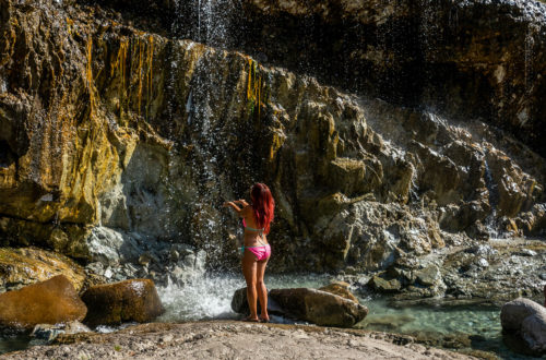 Kirkham Hot Springs in Boise National Forest, Idaho