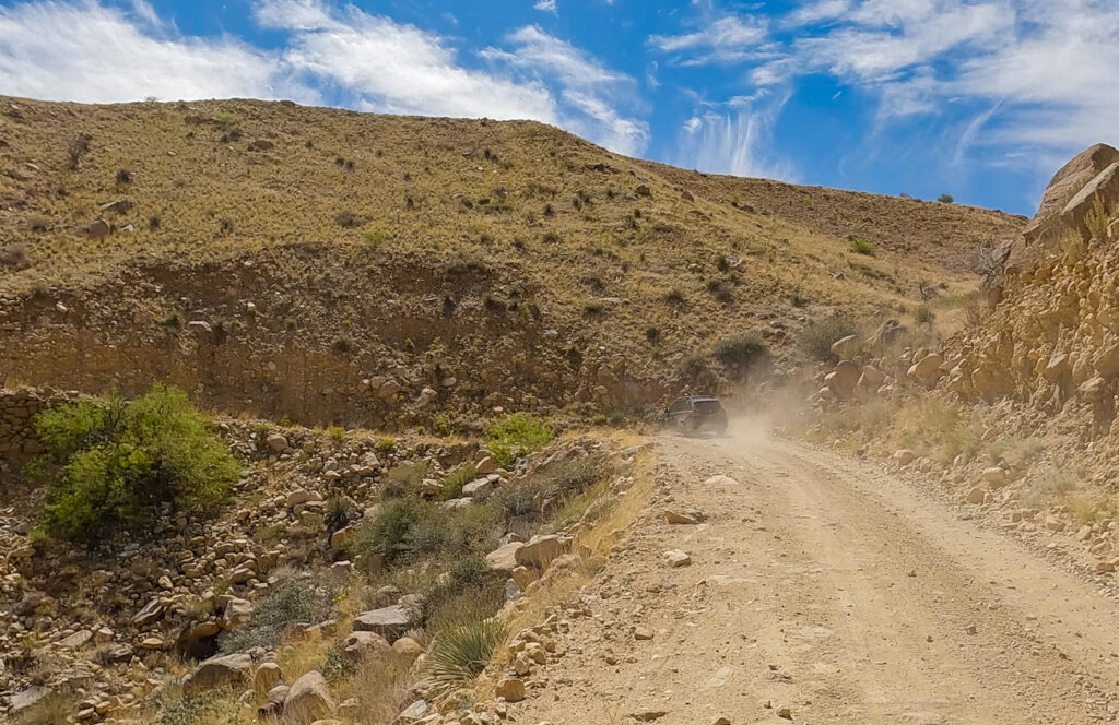 The drive to S’mores Canyon (Frye Creek Canyon)