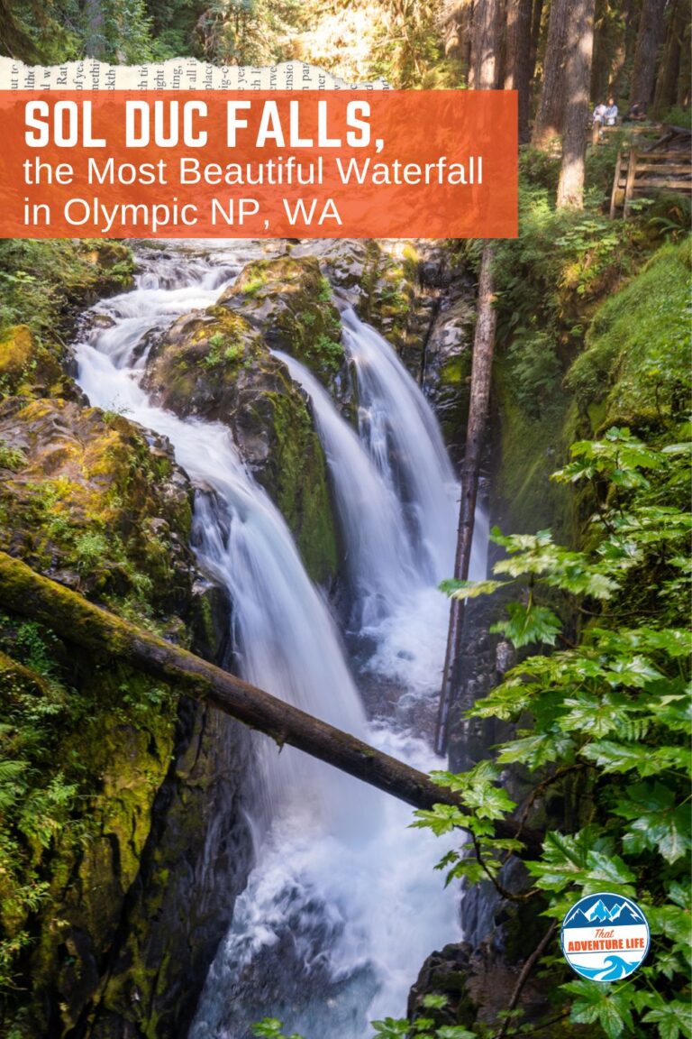 Sol Duc Falls, the Most Beautiful Waterfall in Olympic NP, WA Pin 1