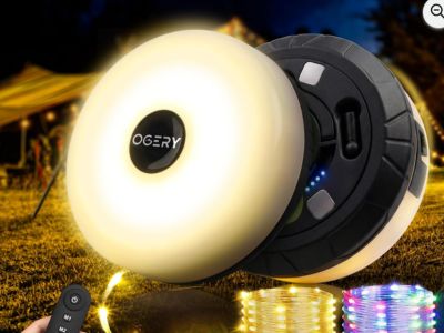 2-Pack Camping String Lights