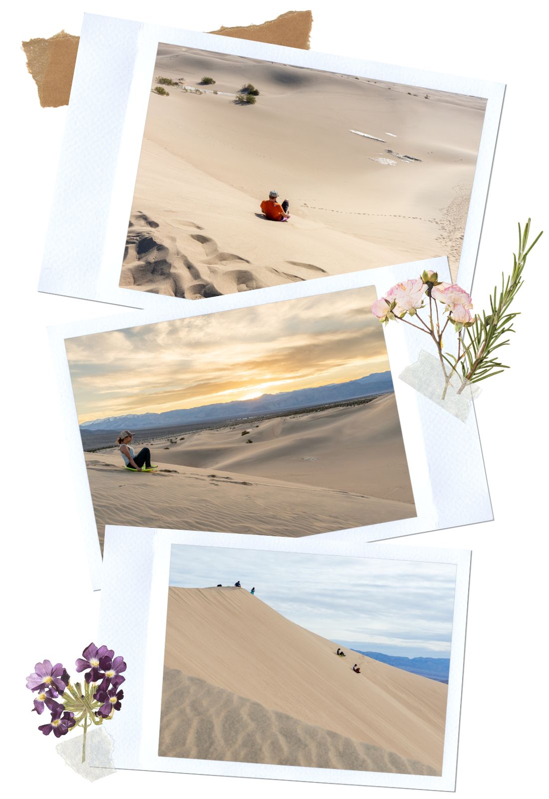 Sledding - Mesquite Flat Sand Dunes in Death Valley National Park