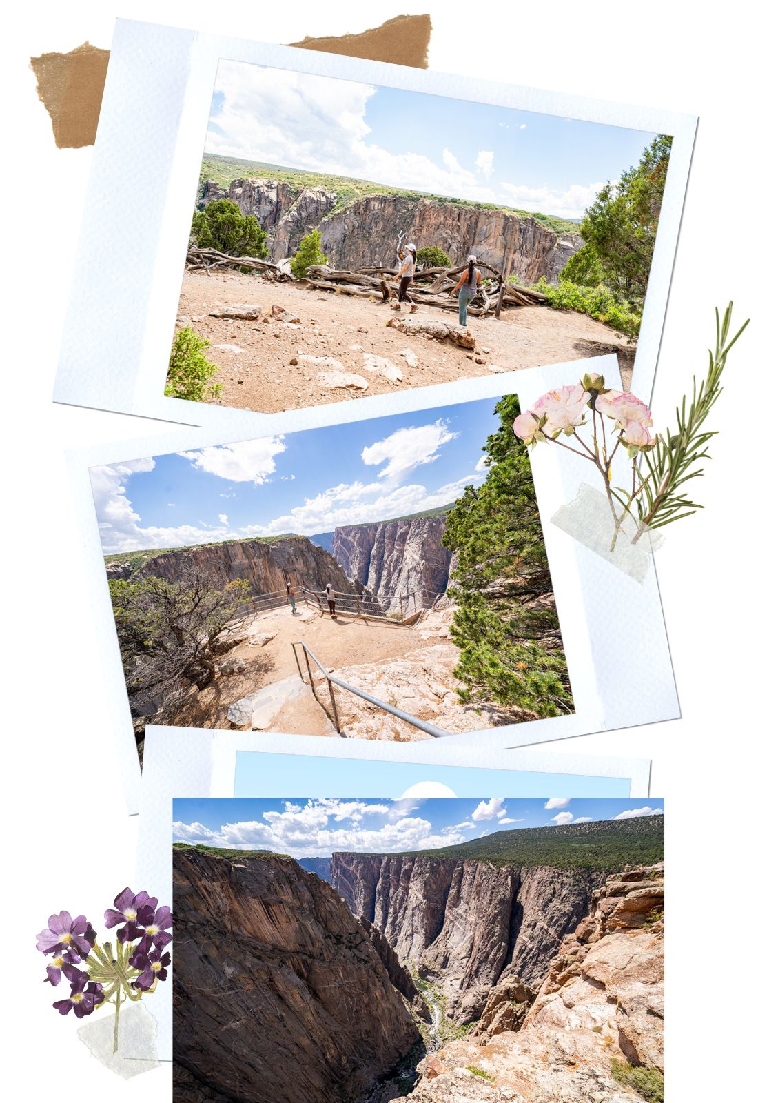 Chasm View in North Rim Scenic Road of Black Canyon of Gunnison National Park