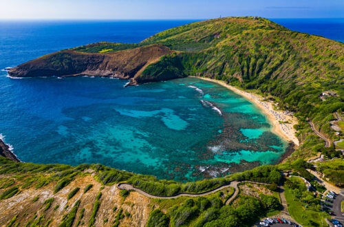 Hanauma Bay in Oahu, Hawaii