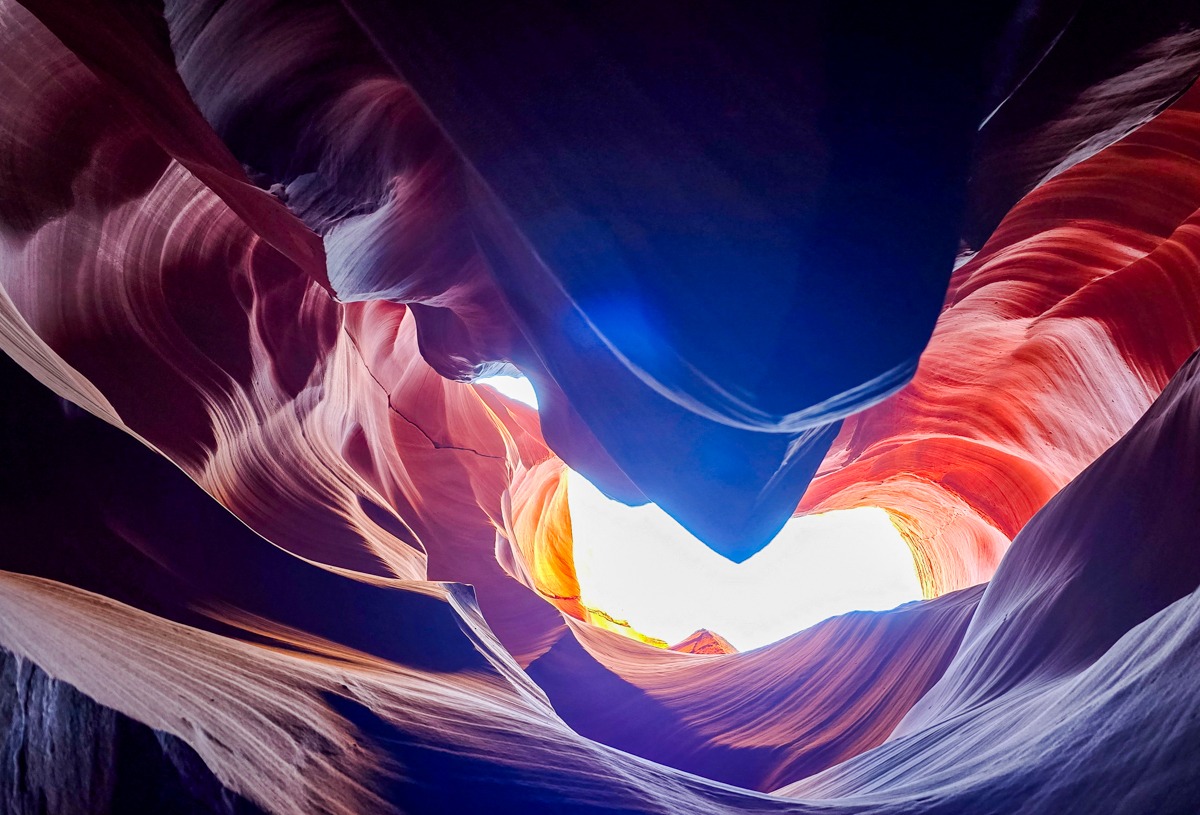 Beautiful scenery in the First Via Ferrata Ever in a Slot Canyon! Antelope Ridge Adventure Park in Page, AZ