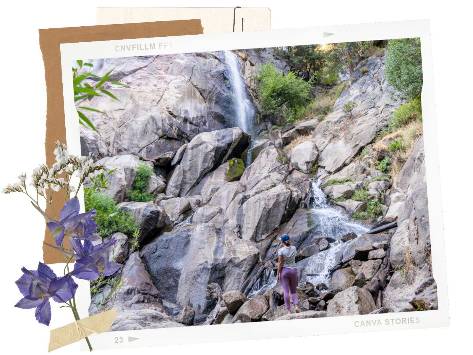 Grizzly Falls in Kings Canyon Scenic Byway in California