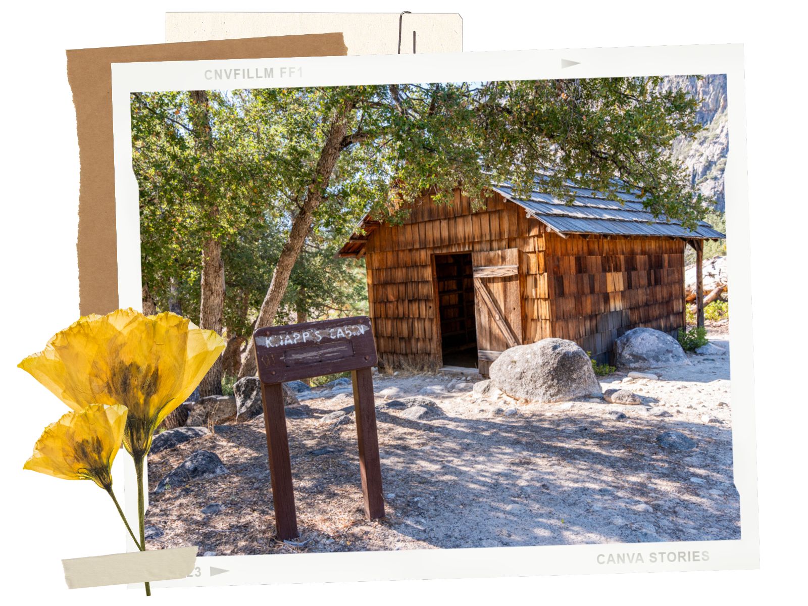 Knapps Cabin in Kings Canyon Scenic Byway in California