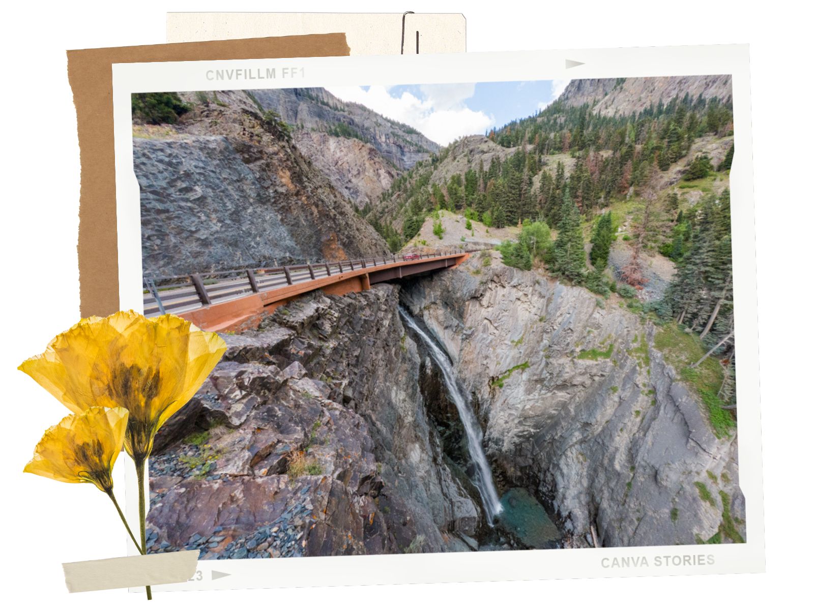 Bear Creek Falls - Million Dollar Highway in Colorado