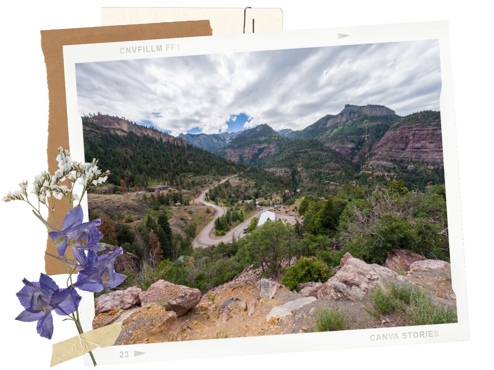 Switzerland of America Lookout - Million Dollar Highway in Colorado