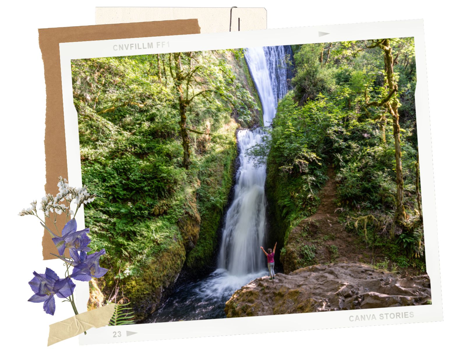 Bridal Veil in Columbia River Gorge Waterfall Corridor, Oregon