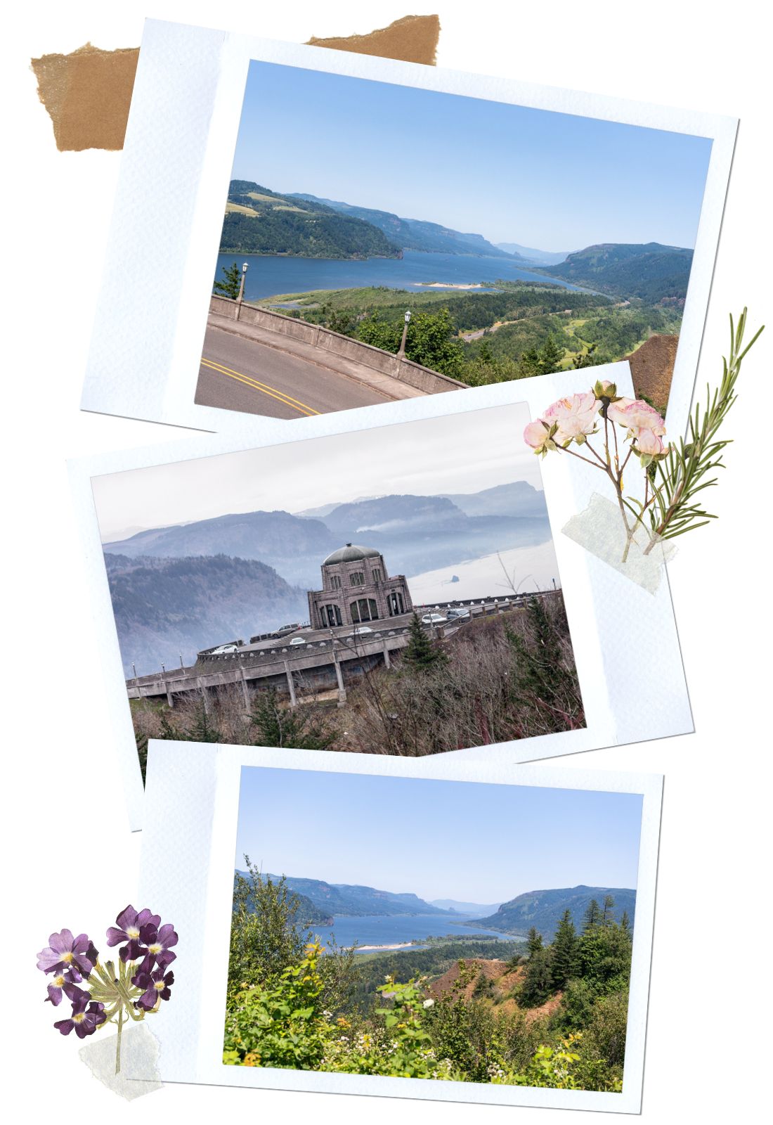 Vista House at Columbia River Gorge Waterfall Corridor, Oregon