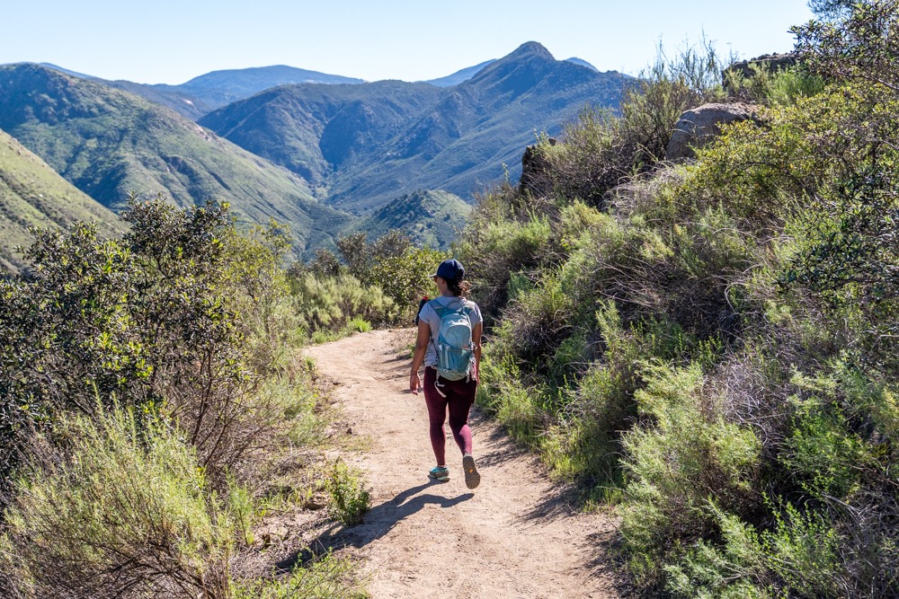 Cedar Creek Falls trail in San Diego