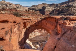 Cassidy Arch trail in Capitol Reef National Park