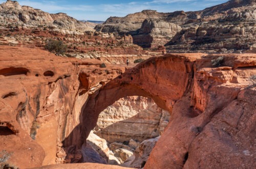 Cassidy Arch trail in Capitol Reef National Park