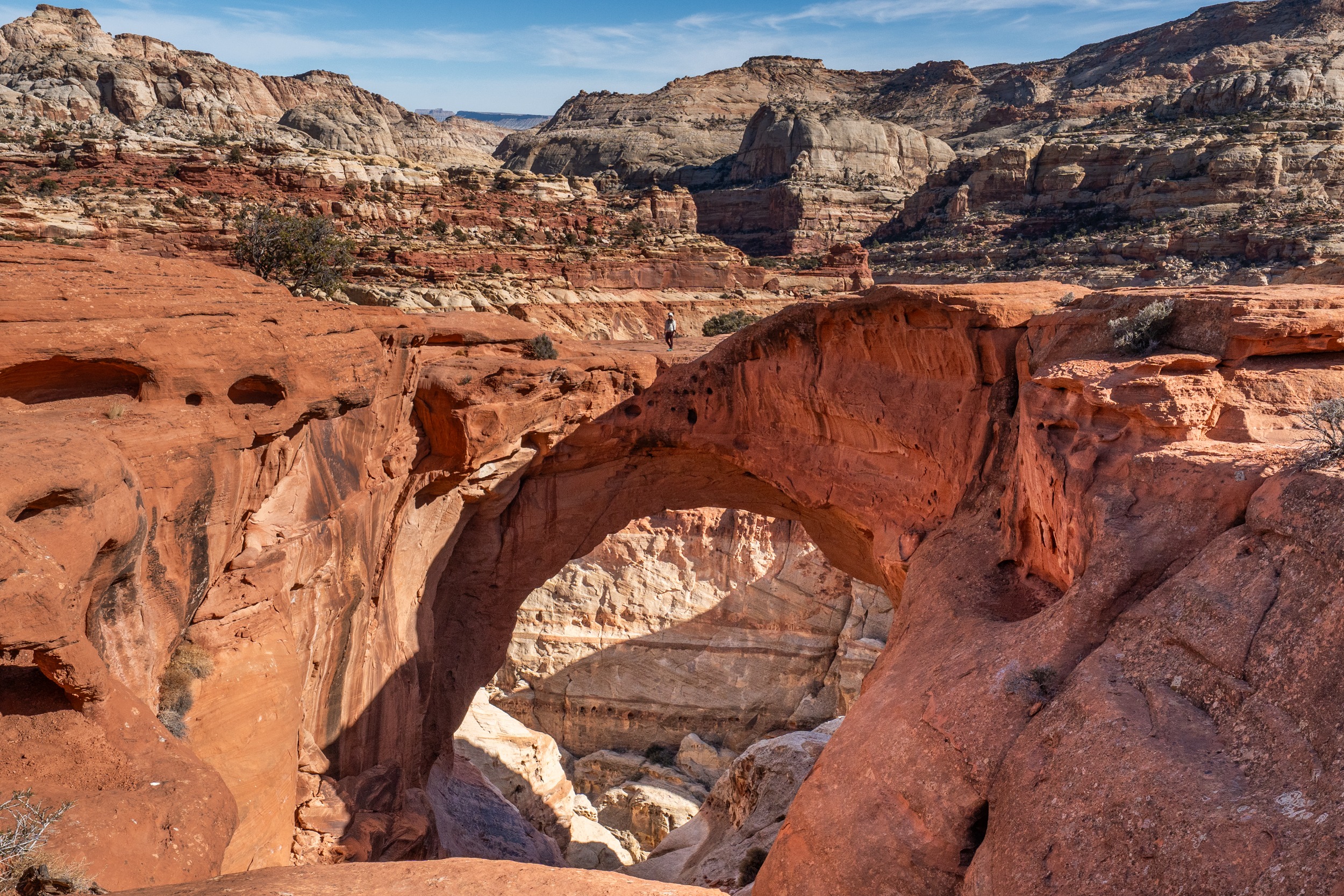 Cassidy Arch trail in Capitol Reef National Park