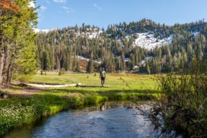 Hiking Hat Lake to Paradise Meadow Trail, Lassen Volcanic NP