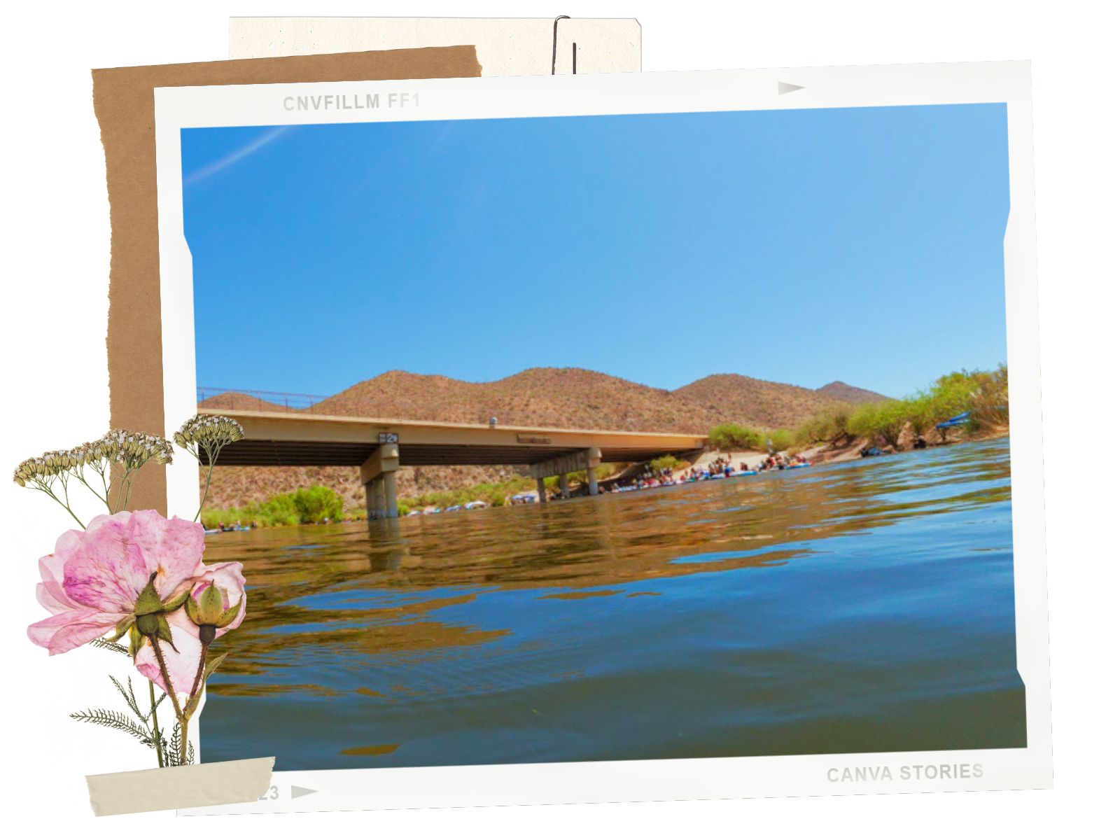 Blue Point Bridge on the Salt River Float in Mesa, Arizona