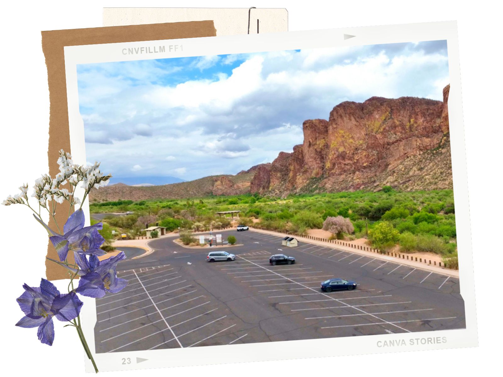 Parking at Water Users for Salt River Float in Mesa, Arizona