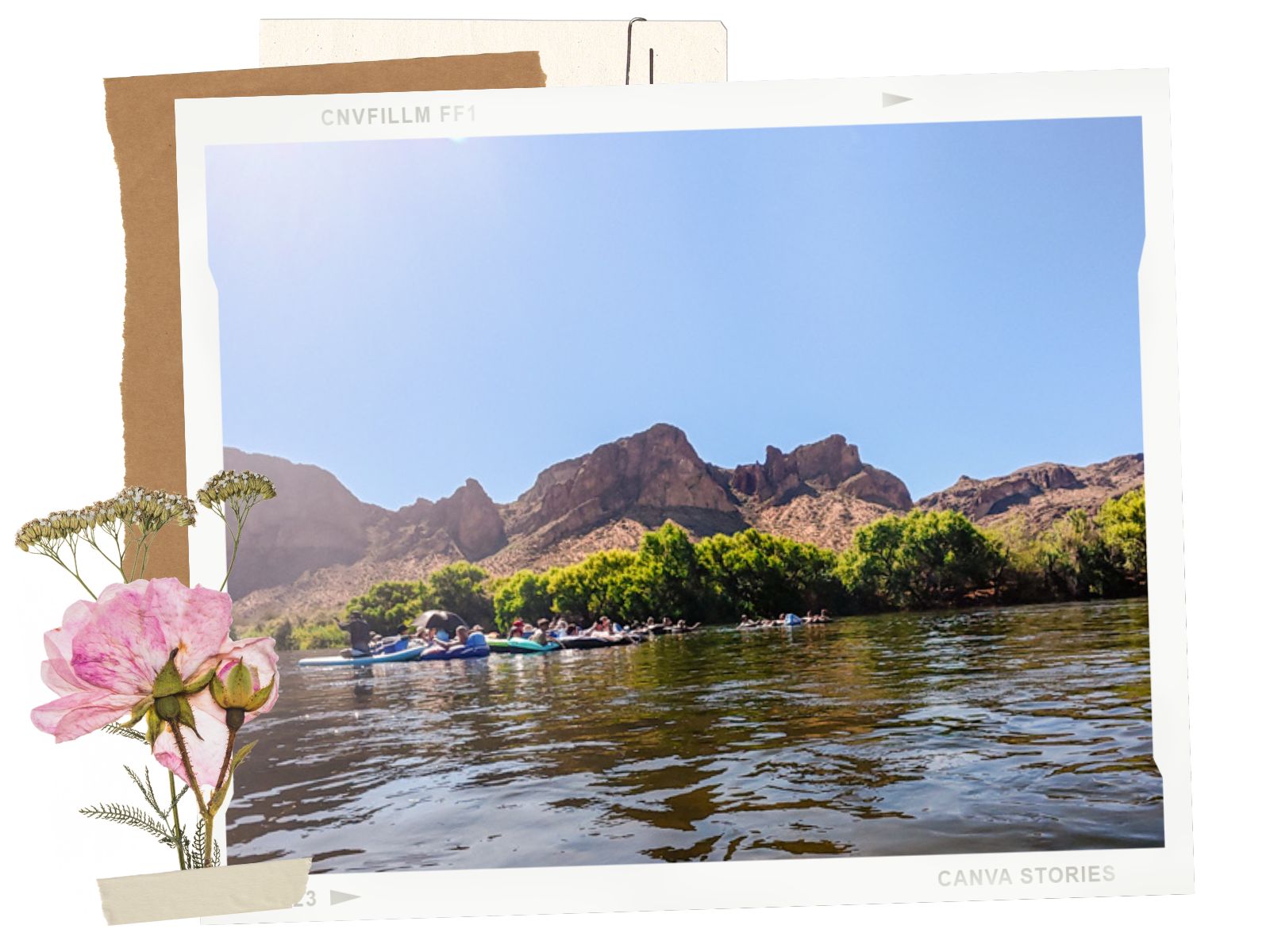 Floating on the Salt River in Mesa, AZ