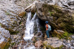 Donut Falls in Big Cottonwood Canyon, UT